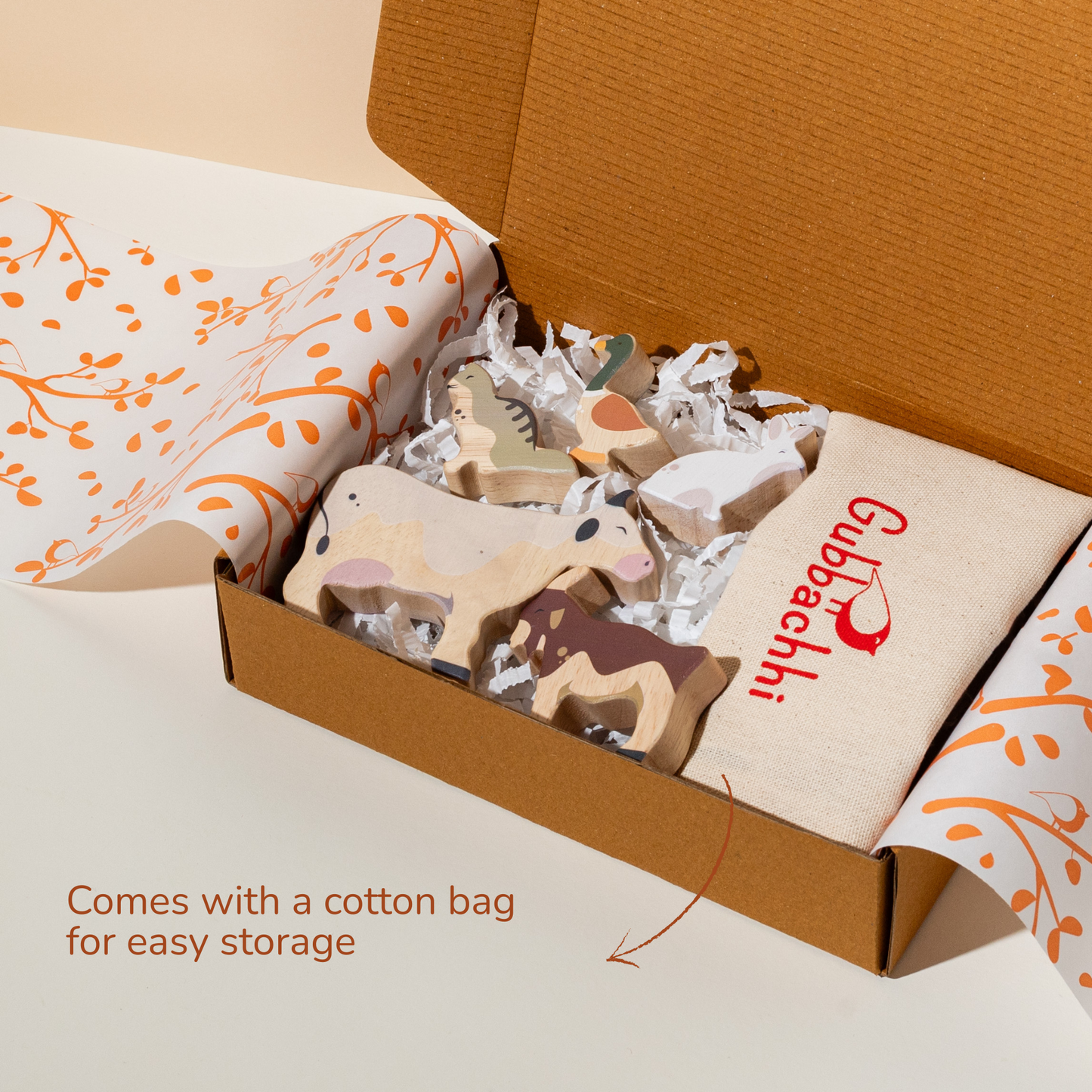 ONCE UPON A FARM - 5 Animals. Set 2 - GUBBACHHI