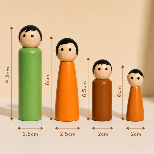 Kutumba Family Peg Dolls Mini