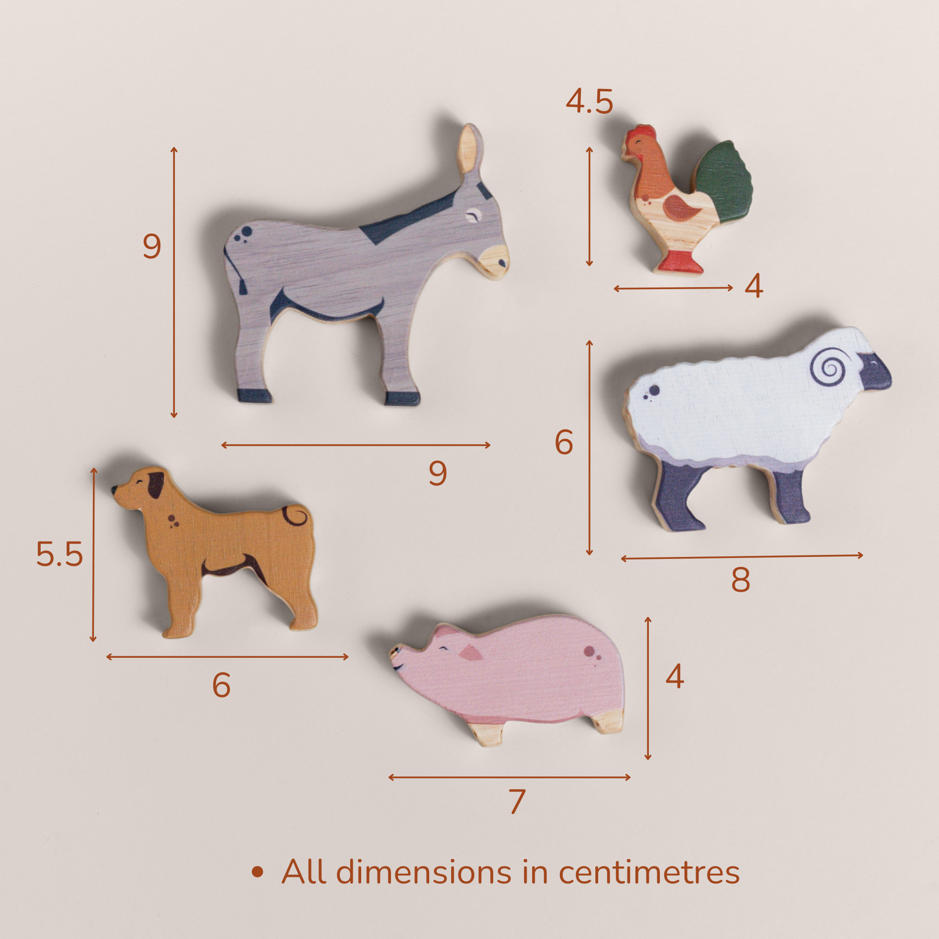 ONCE UPON A FARM -       5 Animals. Set 1 - GUBBACHHI