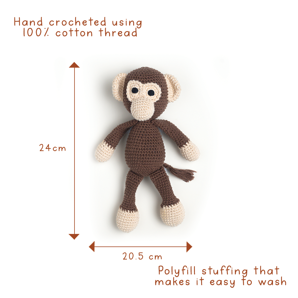 MAAKAD SOFT TOY WITH CREAM SWADDLE - GUBBACHHI
