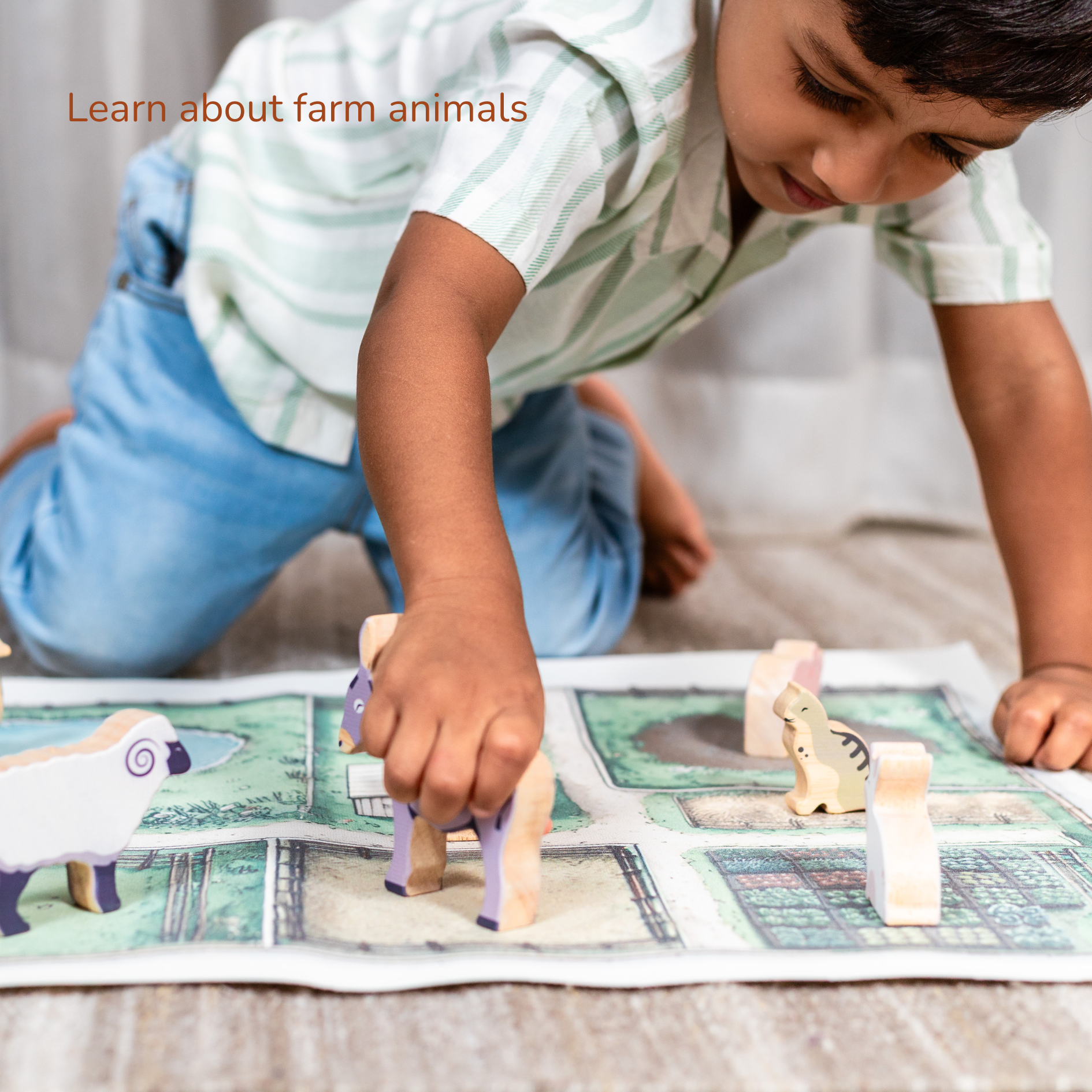 ONCE UPON A FARM -       5 Animals. Set 1 - GUBBACHHI