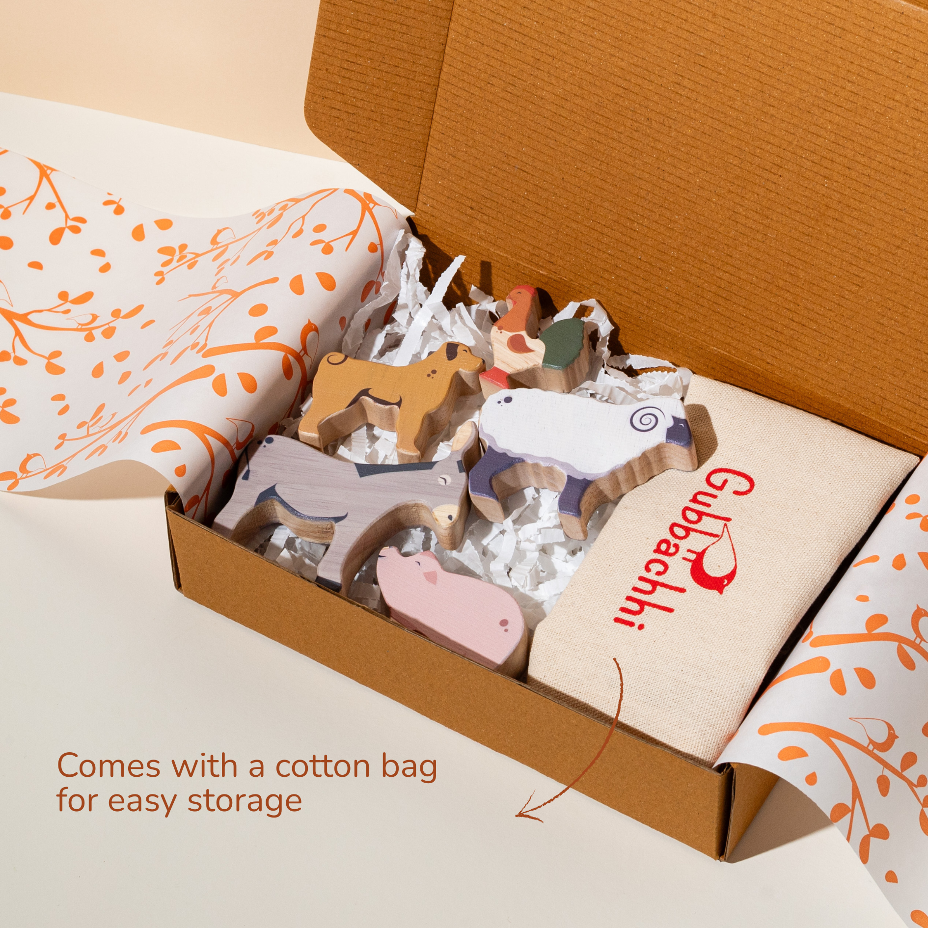 ONCE UPON A FARM -       5 Animals. Set 1 - GUBBACHHI