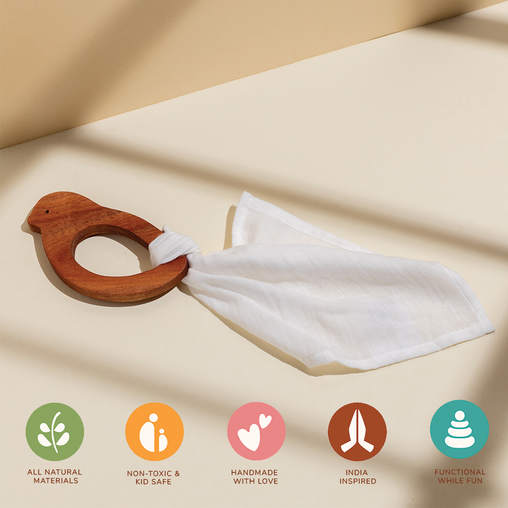 KILKILA, CHIMANI AND CHILUKA - SET OF 6 TEETHERS - GUBBACHHI