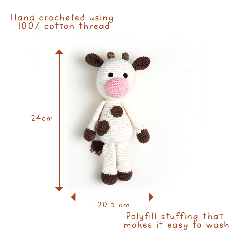 AMBA SOFT TOY WITH CREAM PAJAMA - GUBBACHHI