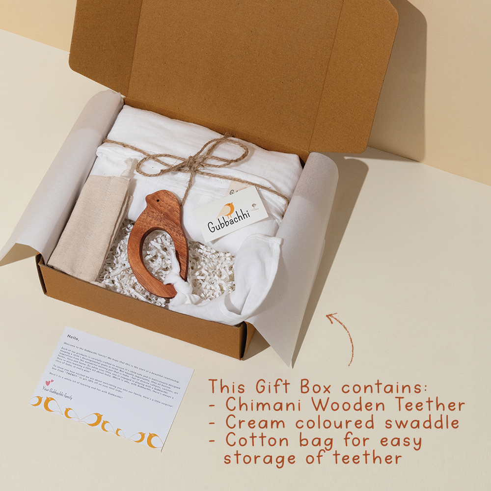 CHIMANI WITH CREAM SWADDLE - GUBBACHHI