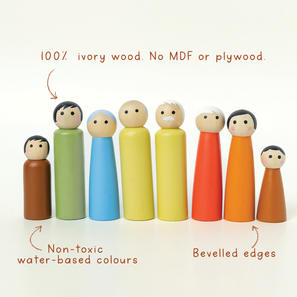 KUTUMBA - SET OF 6 FAMILIES (48 DOLLS) - GUBBACHHI