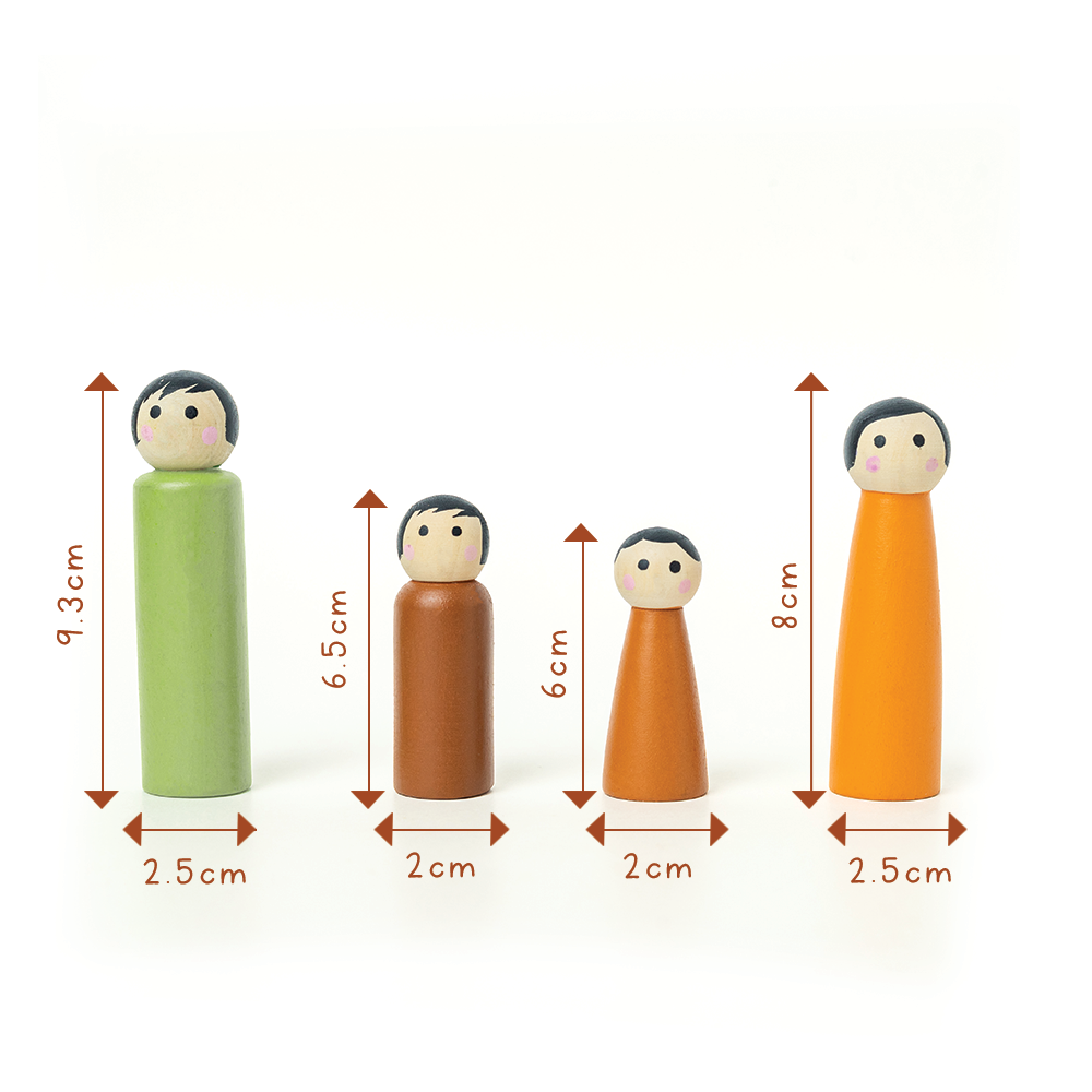 KUTUMBA - SET OF 6 FAMILIES (48 DOLLS) - GUBBACHHI