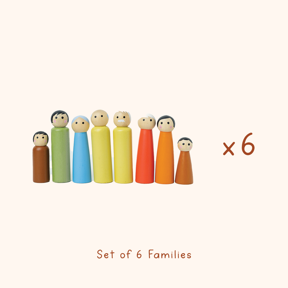 KUTUMBA - SET OF 6 FAMILIES (48 DOLLS) - GUBBACHHI