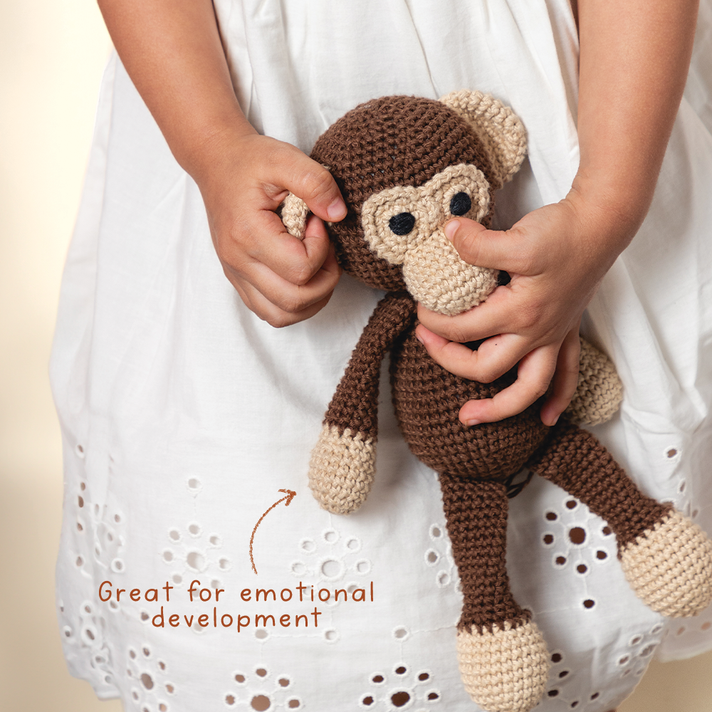 MAAKAD SOFT TOY WITH CREAM SWADDLE - GUBBACHHI