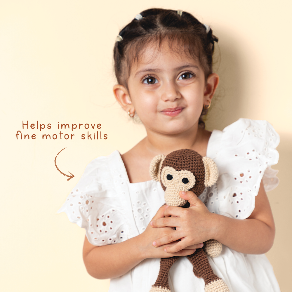 MAAKAD SOFT TOY WITH CREAM SWADDLE - GUBBACHHI