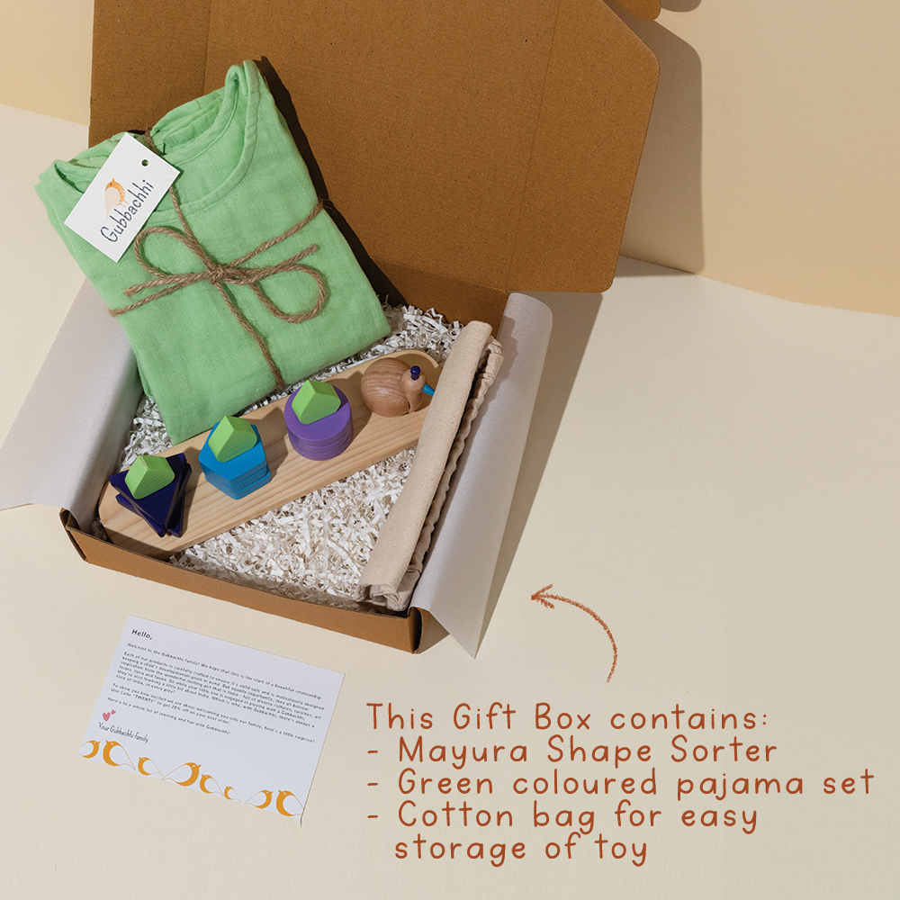 MAYURA WITH GREEN PAJAMA - GUBBACHHI