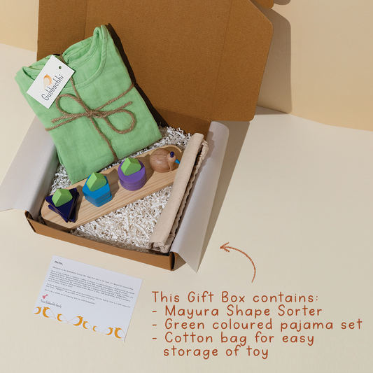 MAYURA WITH GREEN PAJAMA - GUBBACHHI