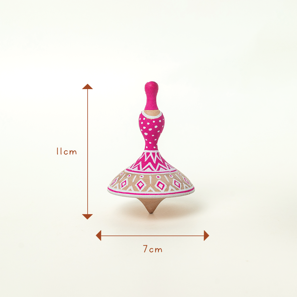 NRITYA - SET OF 6 WOODEN TOPS - GUBBACHHI