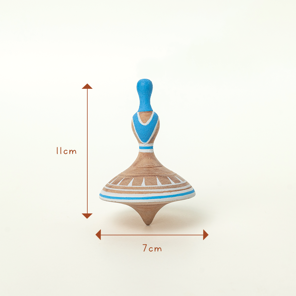 NRITYA - SET OF 6 WOODEN TOPS - GUBBACHHI