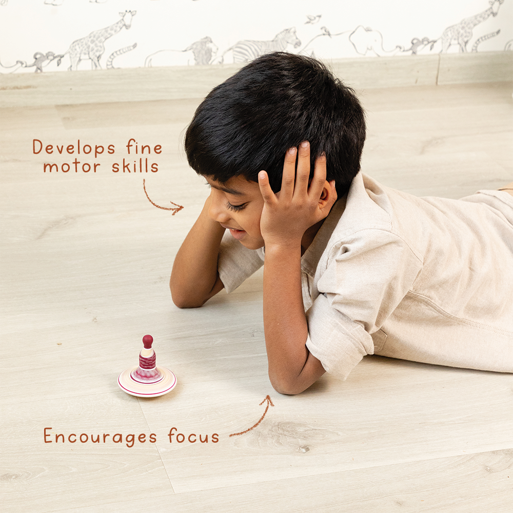 NRITYA - SET OF 6 WOODEN TOPS - GUBBACHHI