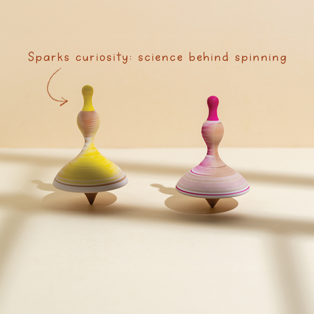 NRITYA - SET OF 6 WOODEN TOPS - GUBBACHHI