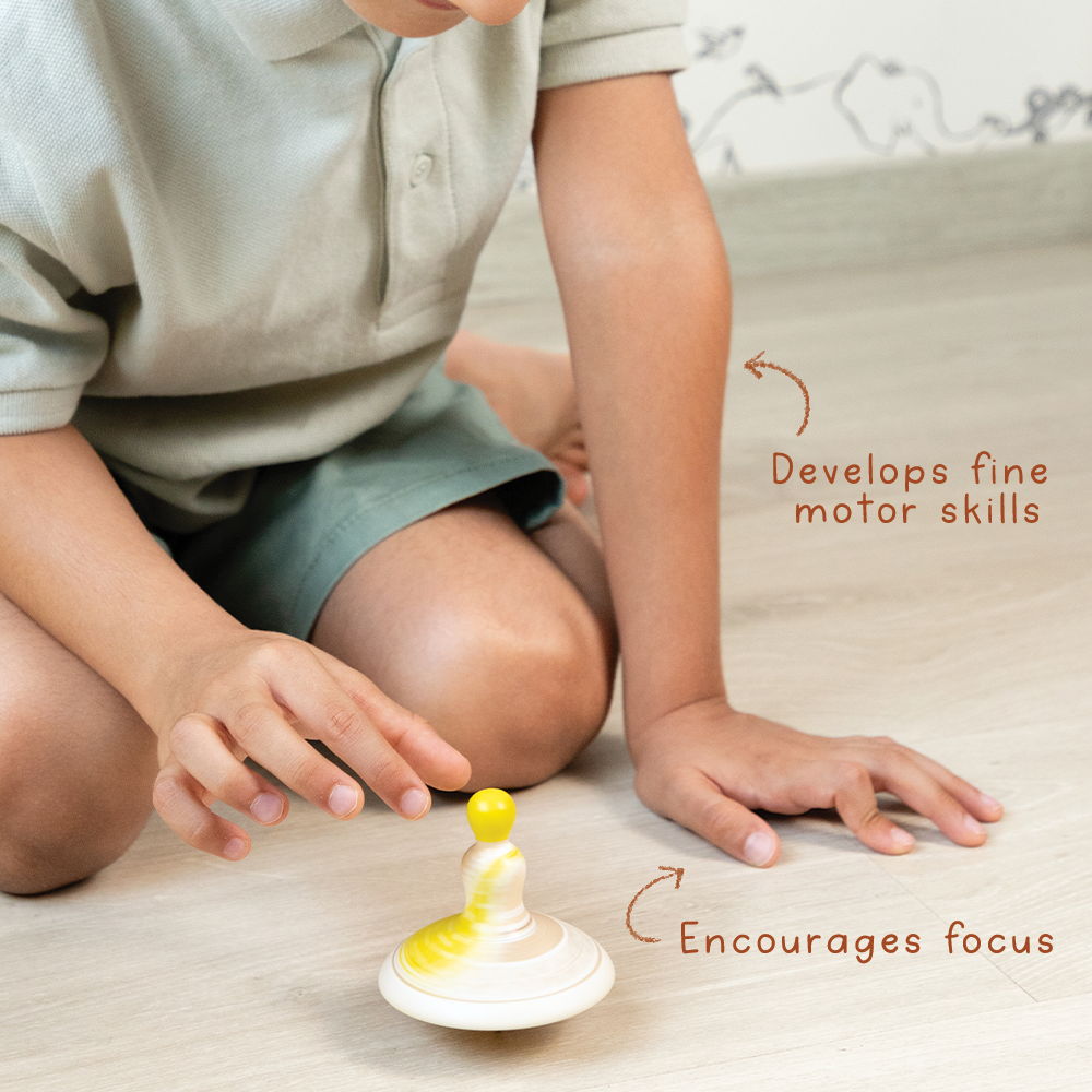 NRITYA - SET OF 6 WOODEN TOPS - GUBBACHHI