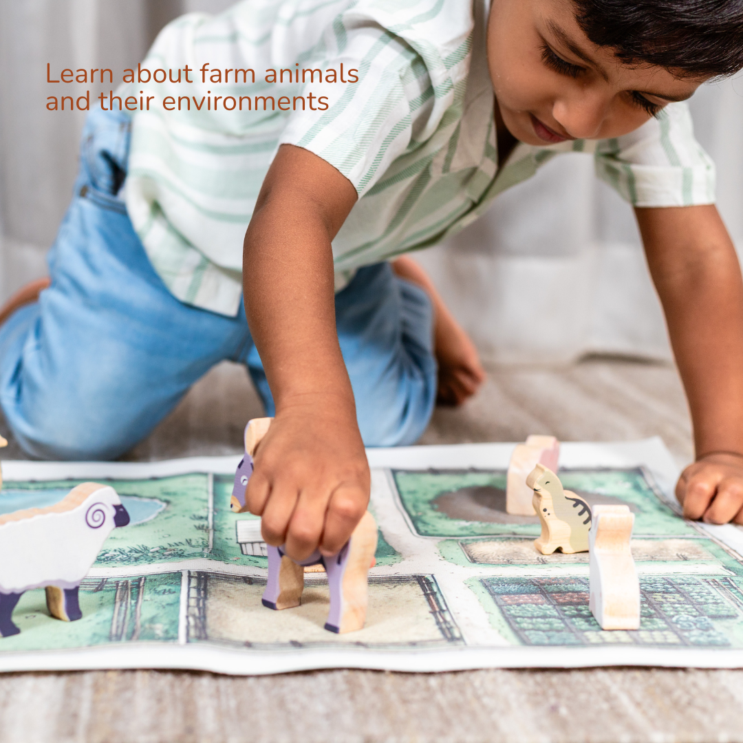 Once Upon A Farm - 10 Animals, Play Mat & Story Booklet