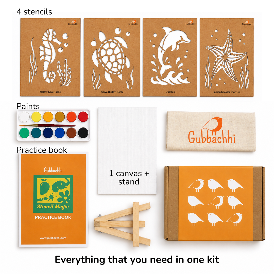 Stencil Magic - Sea Creatures