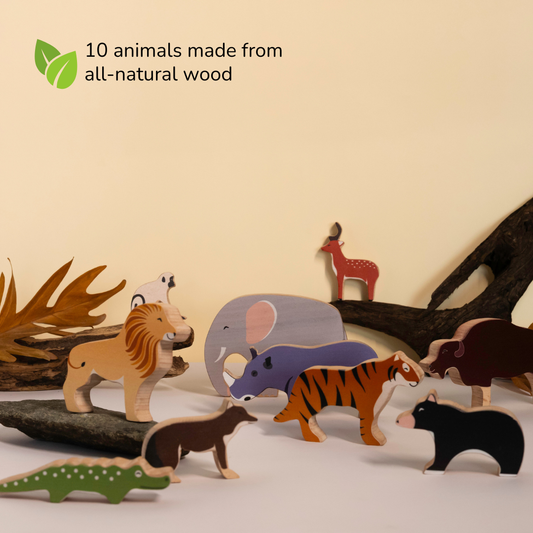 Once Upon A Jungle - 10 Animals, Play Mat & Storybook