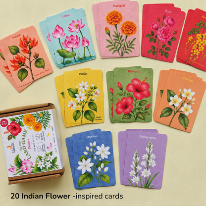 Card Game - Indian Flowers