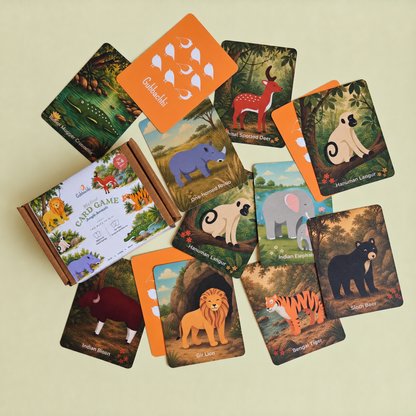 Card Game - Indian Jungle Animals