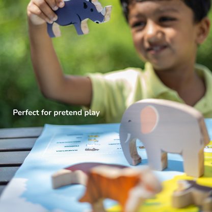 Once Upon A Jungle - 10 Animals, Play Mat & Storybook