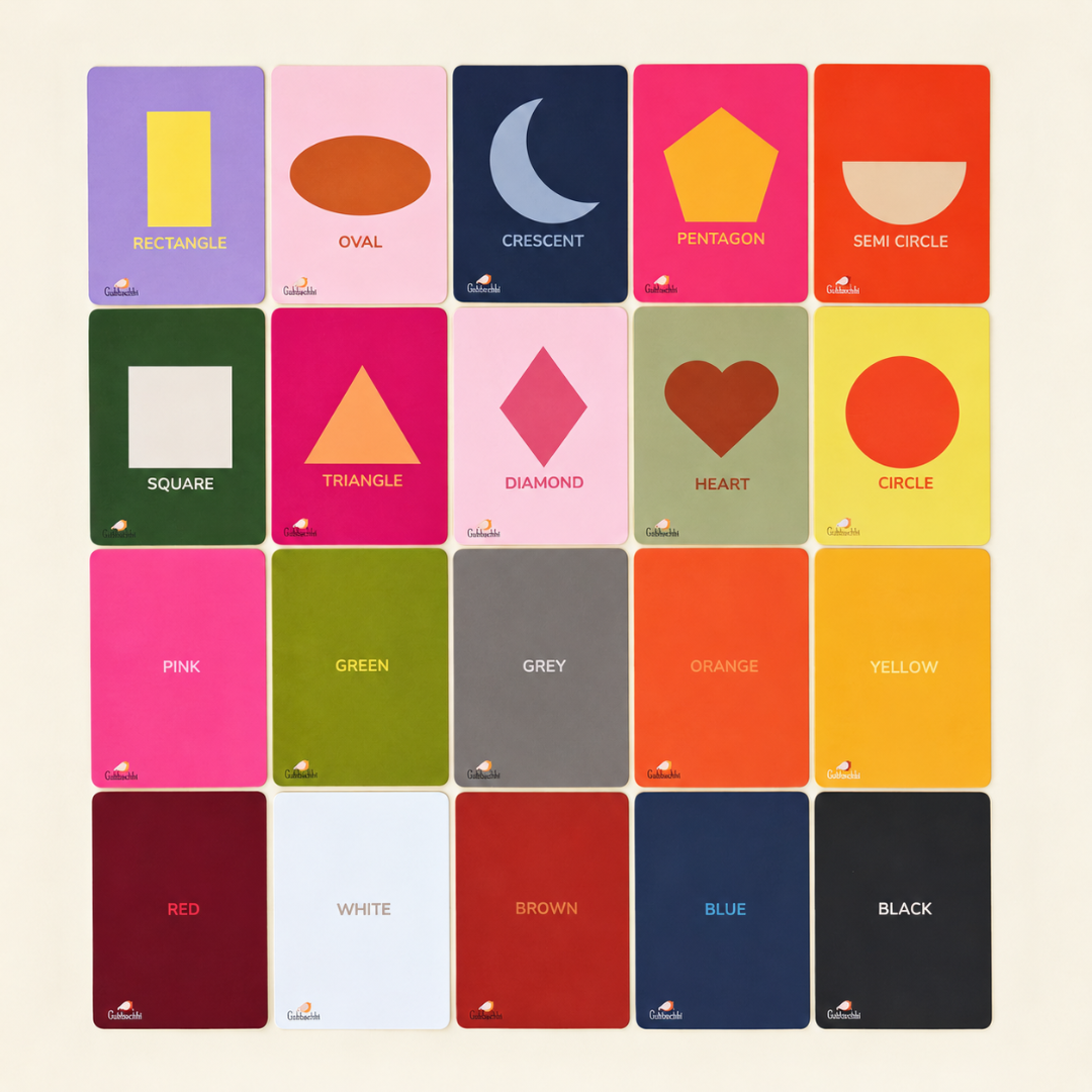 My first flashcards - Shapes and Colours