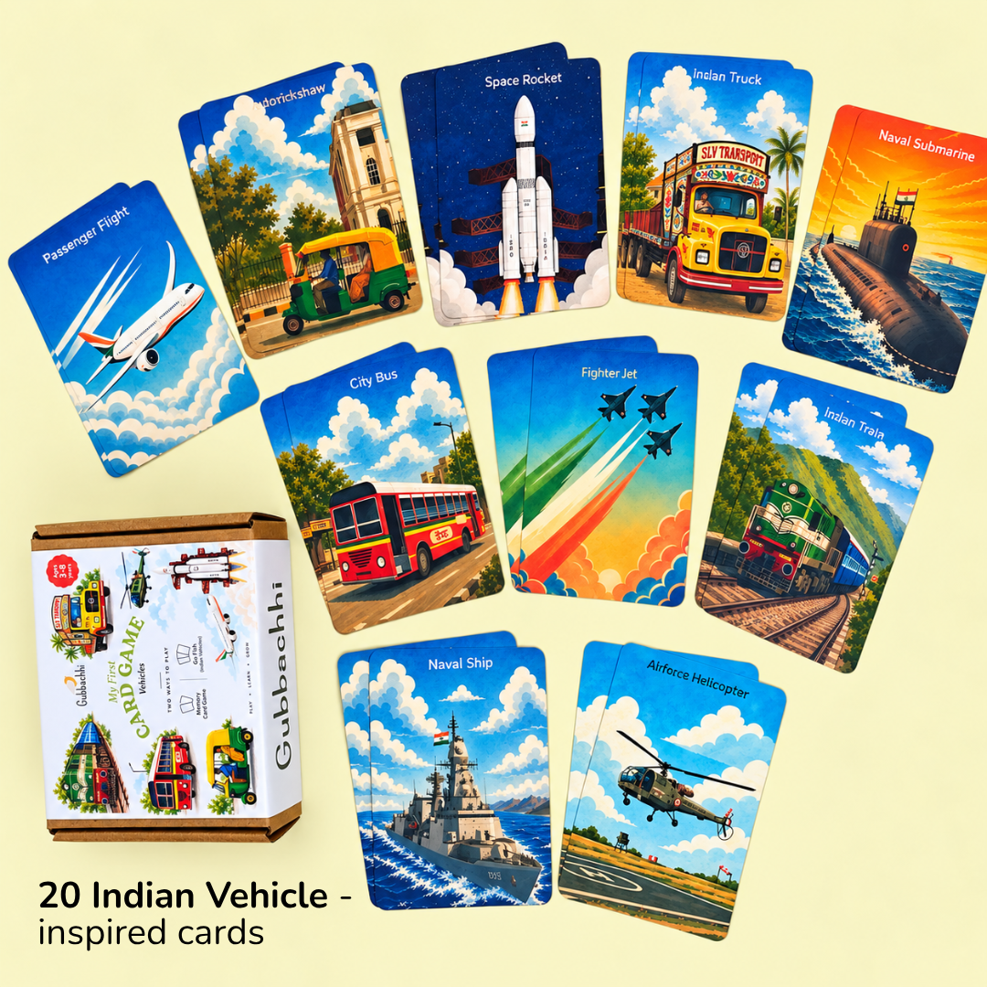 Card Game - Indian Vehicles