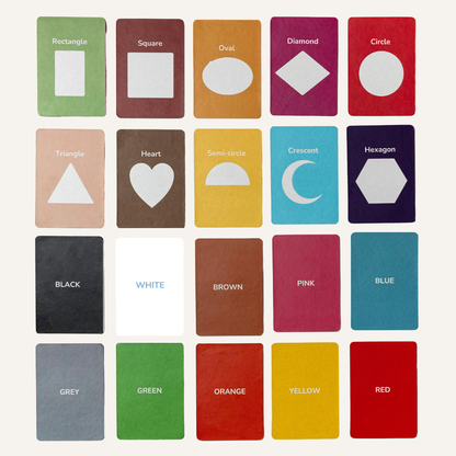 My first flashcards - Shapes and Colours