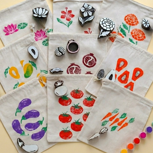 Stamp ART - Flowers, Fruits and Vegetables