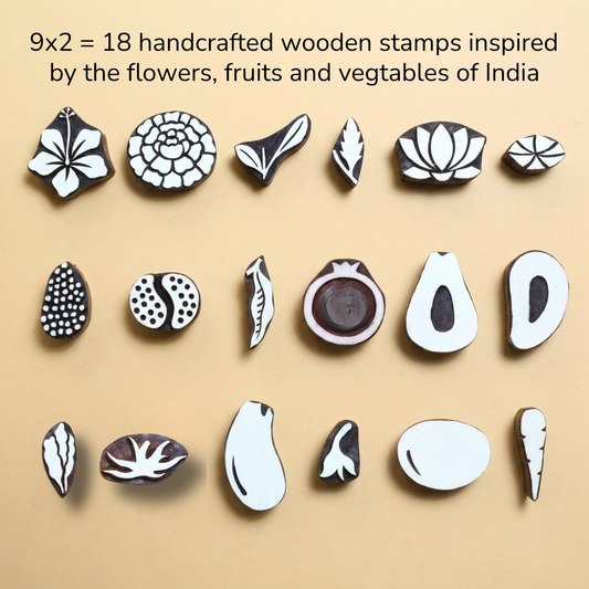 Stamp ART - Flowers, Fruits and Vegetables