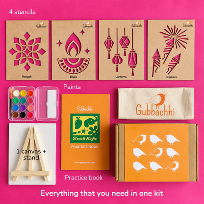 Stencil Magic - Diwali Edition