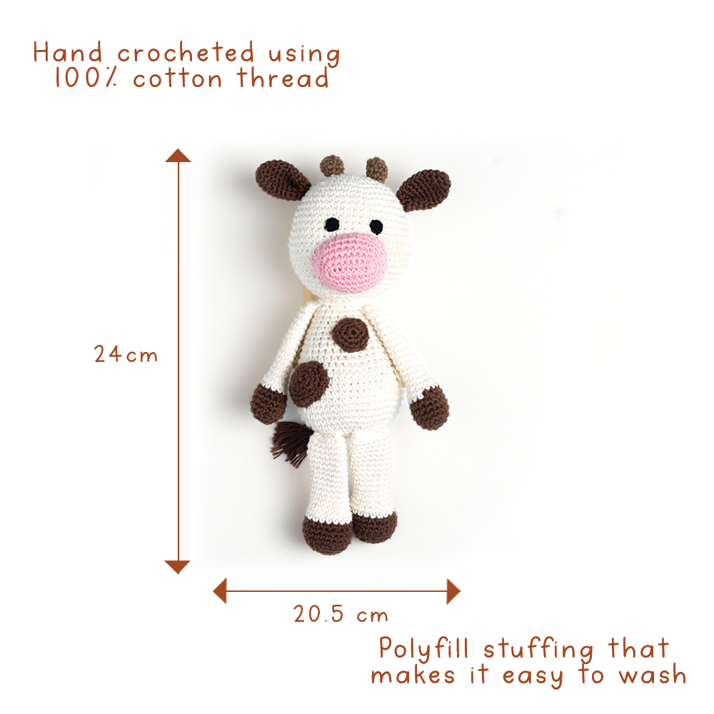 AMBA SOFT TOY WITH CREAM SWADDLE