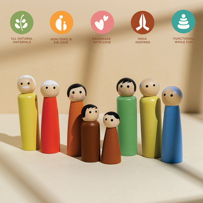 KUTUMBA - SET OF 6 FAMILIES (48 DOLLS)